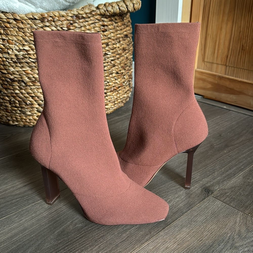 Mauve Aldo Heeled Bootie